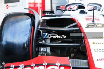 2023-07-07 - Haas F1 Team VF-22 Ferrari, Mechanical detail, front suspension during the 2023 Formula 1 Aramco British Grand Prix, 10th round of the 2023 Formula One World Championship from July 7 to 9, 2023 on the Silverstone Circuit, in Silverstone, United Kingdom - F1 - BRITISH GRAND PRIX 2023 - FORMULA 1 - MOTORS
