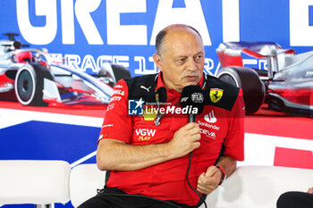 2023-07-07 - press conference VASSEUR Frederic (fra), Team Principal of Alfa Romeo F1 Team ORLEN, portrait during the 2023 Formula 1 Aramco British Grand Prix, 10th round of the 2023 Formula One World Championship from July 7 to 9, 2023 on the Silverstone Circuit, in Silverstone, United Kingdom - F1 - BRITISH GRAND PRIX 2023 - FORMULA 1 - MOTORS