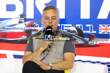 2023-07-07 - ISOLA Mario (ita), Motorsport Racing Manager of Pirelli, portrait press conference during the 2023 Formula 1 Aramco British Grand Prix, 10th round of the 2023 Formula One World Championship from July 7 to 9, 2023 on the Silverstone Circuit, in Silverstone, United Kingdom - F1 - BRITISH GRAND PRIX 2023 - FORMULA 1 - MOTORS