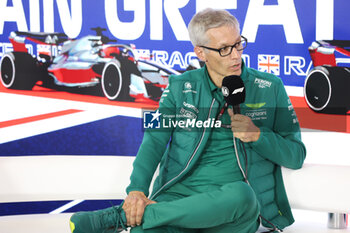 2023-07-07 - KRACK Mike (ger), Team Principal and CEO of Aston Martin F1 Team, portrait press conference during the 2023 Formula 1 Aramco British Grand Prix, 10th round of the 2023 Formula One World Championship from July 7 to 9, 2023 on the Silverstone Circuit, in Silverstone, United Kingdom - F1 - BRITISH GRAND PRIX 2023 - FORMULA 1 - MOTORS