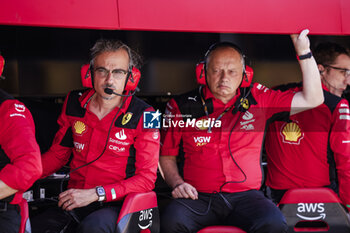 2023-07-07 - MEKIES Laurent (fra), Racing Director of the Scuderia Ferrari, portrait VASSEUR Frédéric (fra), Team Principal & General Manager of the Scuderia Ferrari, portrait during the 2023 Formula 1 Aramco British Grand Prix, 10th round of the 2023 Formula One World Championship from July 7 to 9, 2023 on the Silverstone Circuit, in Silverstone, United Kingdom - F1 - BRITISH GRAND PRIX 2023 - FORMULA 1 - MOTORS