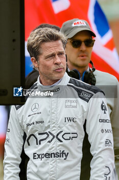 2023-07-09 - Brad Pitt (USA) Actor, impersonating a F1 driver of ApXGP during filming the movie about F1 (produced by Apple)erstone, Great Britain -  FORMULA 1 ARAMCO BRITISH GRAND PRIX 2023 - RACE - FORMULA 1 - MOTORS