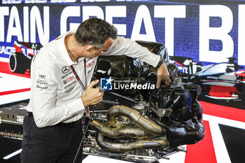 2023-07-08 - Hywel Thomas Managing Director of Mercedes AMG High-Performance Powertrains, portrait engine Mercedes AMG F1 Team W14, mechanical detail during the 2023 Formula 1 Aramco British Grand Prix, 10th round of the 2023 Formula One World Championship from July 7 to 9, 2023 on the Silverstone Circuit, in Silverstone, United Kingdom - F1 - BRITISH GRAND PRIX 2023 - FORMULA 1 - MOTORS