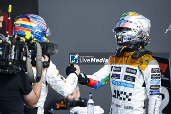 2023-07-08 - NORRIS Lando (gbr), McLaren F1 Team MCL60, portrait PIASTRI Oscar (aus), McLaren F1 Team MCL60, portrait during the 2023 Formula 1 Aramco British Grand Prix, 10th round of the 2023 Formula One World Championship from July 7 to 9, 2023 on the Silverstone Circuit, in Silverstone, United Kingdom - F1 - BRITISH GRAND PRIX 2023 - FORMULA 1 - MOTORS