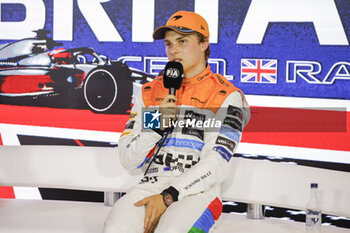 2023-07-08 - PIASTRI Oscar (aus), McLaren F1 Team MCL60, portrait press conference during the 2023 Formula 1 Aramco British Grand Prix, 10th round of the 2023 Formula One World Championship from July 7 to 9, 2023 on the Silverstone Circuit, in Silverstone, United Kingdom - F1 - BRITISH GRAND PRIX 2023 - FORMULA 1 - MOTORS