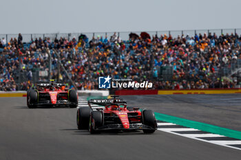 2023-07-08 - 16 LECLERC Charles (mco), Scuderia Ferrari SF-23, action 55 SAINZ Carlos (spa), Scuderia Ferrari SF-23, action during the 2023 Formula 1 Aramco British Grand Prix, 10th round of the 2023 Formula One World Championship from July 7 to 9, 2023 on the Silverstone Circuit, in Silverstone, United Kingdom - F1 - BRITISH GRAND PRIX 2023 - FORMULA 1 - MOTORS