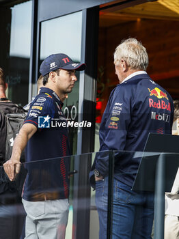 2023-07-08 - PEREZ Sergio (mex), Red Bull Racing RB19, portrait MARKO Helmut (aut), Drivers’ Manager of Red Bull Racing, portrait during the 2023 Formula 1 Aramco British Grand Prix, 10th round of the 2023 Formula One World Championship from July 7 to 9, 2023 on the Silverstone Circuit, in Silverstone, United Kingdom - F1 - BRITISH GRAND PRIX 2023 - FORMULA 1 - MOTORS