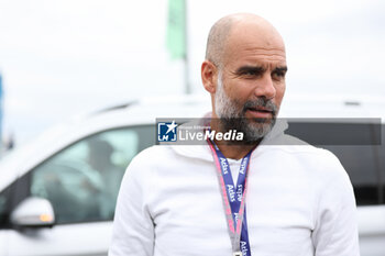 2023-07-09 - Pep Guardiola, Coach of Manchester City, portrait during the 2023 Formula 1 Aramco British Grand Prix, 10th round of the 2023 Formula One World Championship from July 7 to 9, 2023 on the Silverstone Circuit, in Silverstone, United Kingdom - F1 - BRITISH GRAND PRIX 2023 - RACE - FORMULA 1 - MOTORS