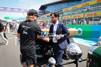 2023-07-09 - BOTTAS Valtteri (fin), Alfa Romeo F1 Team Stake C43, BEN SULAYEM Mohammed (uae), President of the FIA, portrait during the 2023 Formula 1 Aramco British Grand Prix, 10th round of the 2023 Formula One World Championship from July 7 to 9, 2023 on the Silverstone Circuit, in Silverstone, United Kingdom - F1 - BRITISH GRAND PRIX 2023 - RACE - FORMULA 1 - MOTORS