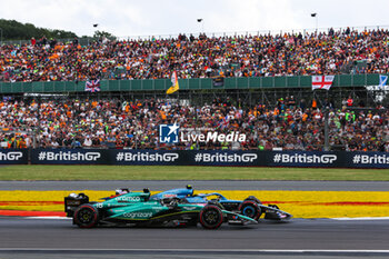 2023-07-09 - 18 STROLL Lance (can), Aston Martin F1 Team AMR23, 10 GASLY Pierre (fra), Alpine F1 Team A523, action during the 2023 Formula 1 Aramco British Grand Prix, 10th round of the 2023 Formula One World Championship from July 7 to 9, 2023 on the Silverstone Circuit, in Silverstone, United Kingdom - F1 - BRITISH GRAND PRIX 2023 - RACE - FORMULA 1 - MOTORS