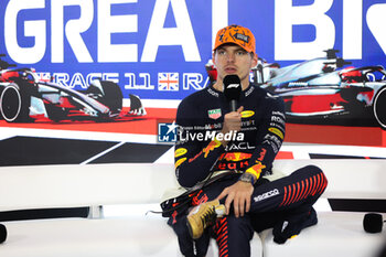 2023-07-09 - VERSTAPPEN Max (ned), Red Bull Racing RB19, portrait press conference during the 2023 Formula 1 Aramco British Grand Prix, 10th round of the 2023 Formula One World Championship from July 7 to 9, 2023 on the Silverstone Circuit, in Silverstone, United Kingdom - F1 - BRITISH GRAND PRIX 2023 - RACE - FORMULA 1 - MOTORS
