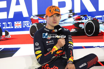 2023-07-09 - VERSTAPPEN Max (ned), Red Bull Racing RB19, portrait press conference during the 2023 Formula 1 Aramco British Grand Prix, 10th round of the 2023 Formula One World Championship from July 7 to 9, 2023 on the Silverstone Circuit, in Silverstone, United Kingdom - F1 - BRITISH GRAND PRIX 2023 - RACE - FORMULA 1 - MOTORS