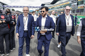 2023-07-09 - DOMENICALI Stefano (ita), Chairman and CEO Formula One Group FOG, portrait BEN SULAYEM Mohammed (uae), President of the FIA, portrait REID Robert (gbr), Deputy President for Sport of the FIA, portrait during the 2023 Formula 1 Aramco British Grand Prix, 10th round of the 2023 Formula One World Championship from July 7 to 9, 2023 on the Silverstone Circuit, in Silverstone, United Kingdom - F1 - BRITISH GRAND PRIX 2023 - RACE - FORMULA 1 - MOTORS