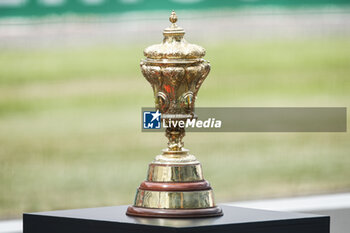 2023-07-09 - Trophy during the 2023 Formula 1 Aramco British Grand Prix, 10th round of the 2023 Formula One World Championship from July 7 to 9, 2023 on the Silverstone Circuit, in Silverstone, United Kingdom - F1 - BRITISH GRAND PRIX 2023 - RACE - FORMULA 1 - MOTORS
