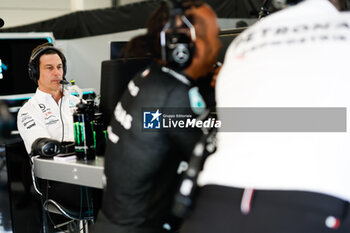 2023-07-09 - WOLFF Toto (aut), Team Principal & CEO of Mercedes AMG F1 Team, portrait during the 2023 Formula 1 Aramco British Grand Prix, 10th round of the 2023 Formula One World Championship from July 7 to 9, 2023 on the Silverstone Circuit, in Silverstone, United Kingdom - F1 - BRITISH GRAND PRIX 2023 - RACE - FORMULA 1 - MOTORS