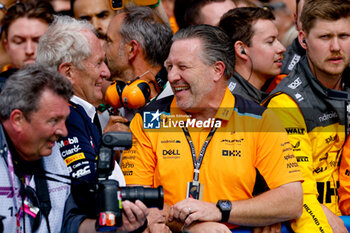 2023-07-09 - MARKO Helmut (aut), Drivers’ Manager of Red Bull Racing, portrait BROWN Zak (usa), CEO of of McLaren Racing, portrait during the 2023 Formula 1 Aramco British Grand Prix, 10th round of the 2023 Formula One World Championship from July 7 to 9, 2023 on the Silverstone Circuit, in Silverstone, United Kingdom - F1 - BRITISH GRAND PRIX 2023 - RACE - FORMULA 1 - MOTORS