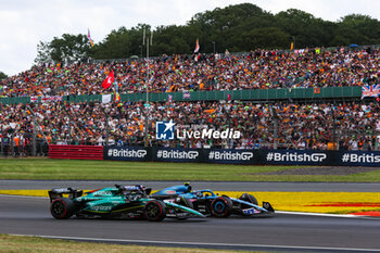 2023-07-09 - 18 STROLL Lance (can), Aston Martin F1 Team AMR23, 10 GASLY Pierre (fra), Alpine F1 Team A523, action during the 2023 Formula 1 Aramco British Grand Prix, 10th round of the 2023 Formula One World Championship from July 7 to 9, 2023 on the Silverstone Circuit, in Silverstone, United Kingdom - F1 - BRITISH GRAND PRIX 2023 - RACE - FORMULA 1 - MOTORS