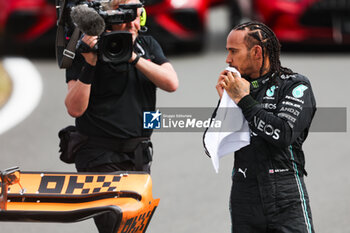 2023-07-09 - HAMILTON Lewis (gbr), Mercedes AMG F1 Team W14, portrait during the 2023 Formula 1 Aramco British Grand Prix, 10th round of the 2023 Formula One World Championship from July 7 to 9, 2023 on the Silverstone Circuit, in Silverstone, United Kingdom - F1 - BRITISH GRAND PRIX 2023 - RACE - FORMULA 1 - MOTORS