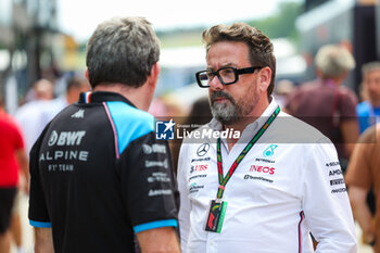 2023-07-21 - FAMIN Bruno (fra), EVice President of Alpine Motorsports, LAGRUE Gwen (fra), Driver Development Advisor for Mercedes AMG F1 Team, portrait during the 2023 Formula 1 Qatar Airways Hungarian Grand Prix, 11th round of the 2023 Formula One World Championship from July 21 to 23, 2023 on the Hungaroring, in Mogyorod, Hungary - F1 - HUNGARIAN GRAND PRIX 2023 - FORMULA 1 - MOTORS