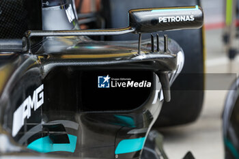 2023-07-21 - Mercedes AMG F1 Team W14, mechanical detail of the air intake and side pod during the 2023 Formula 1 Qatar Airways Hungarian Grand Prix, 11th round of the 2023 Formula One World Championship from July 21 to 23, 2023 on the Hungaroring, in Mogyorod, Hungary - F1 - HUNGARIAN GRAND PRIX 2023 - FORMULA 1 - MOTORS