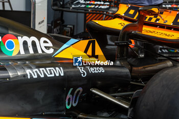 2023-07-21 - Mercedes AMG F1 Team W14, mechanical detail of the engine cover during the 2023 Formula 1 Qatar Airways Hungarian Grand Prix, 11th round of the 2023 Formula One World Championship from July 21 to 23, 2023 on the Hungaroring, in Mogyorod, Hungary - F1 - HUNGARIAN GRAND PRIX 2023 - FORMULA 1 - MOTORS