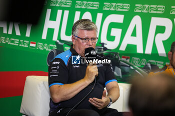 2023-07-21 - SZAFNAUER Otmar, Team Principal of Alpine F1 Team, portrait during the 2023 Formula 1 Qatar Airways Hungarian Grand Prix, 11th round of the 2023 Formula One World Championship from July 21 to 23, 2023 on the Hungaroring, in Mogyorod, Hungary - F1 - HUNGARIAN GRAND PRIX 2023 - FORMULA 1 - MOTORS