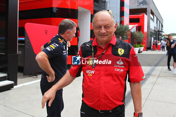 2023-07-21 - Frederic Vasseur (FRA) - Scuderia Ferrari Team Principal - 2023 FORMULA 1 QATAR AIRWAYS HUNGARIAN GRAND PRIX, FORMULA ONE WORLD CHAMPIONSHIP - PADDOCK AND FREE PRACTICE - FORMULA 1 - MOTORS