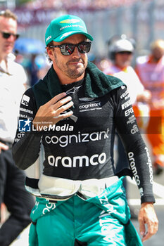 23/07/2023 - Fernando Alonso (SPA) Aston Martin F1 Team AMR23 - 2023 FORMULA 1 QATAR AIRWAYS HUNGARIAN GRAND PRIX, FORMULA ONE WORLD CHAMPIONSHIP - RACE - FORMULA 1 - MOTORI