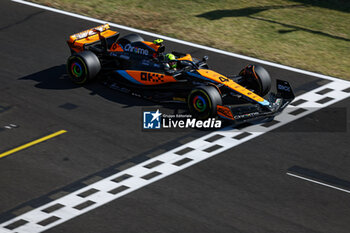 2023-07-23 - 04 NORRIS Lando (gbr), McLaren F1 Team MCL60, action during the 2023 Formula 1 Qatar Airways Hungarian Grand Prix, 11th round of the 2023 Formula One World Championship from July 21 to 23, 2023 on the Hungaroring, in Mogyorod, Hungary - F1 - HUNGARIAN GRAND PRIX 2023 - RACE - FORMULA 1 - MOTORS