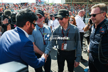 2023-07-23 - BEN SULAYEM Mohammed (uae), President of the FIA, BRUCKHEIMER Jerry (USA), Television and film producer for the F1 movie by Apple Studios / Bruckheimer Films, portrait during the 2023 Formula 1 Qatar Airways Hungarian Grand Prix, 11th round of the 2023 Formula One World Championship from July 21 to 23, 2023 on the Hungaroring, in Mogyorod, Hungary - F1 - HUNGARIAN GRAND PRIX 2023 - RACE - FORMULA 1 - MOTORS