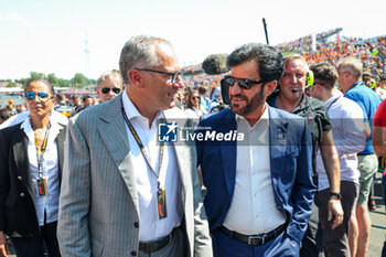 2023-07-23 - DOMENICALI Stefano (ita), Chairman and CEO Formula One Group FOG, BEN SULAYEM Mohammed (uae), President of the FIA, portrait during the 2023 Formula 1 Qatar Airways Hungarian Grand Prix, 11th round of the 2023 Formula One World Championship from July 21 to 23, 2023 on the Hungaroring, in Mogyorod, Hungary - F1 - HUNGARIAN GRAND PRIX 2023 - RACE - FORMULA 1 - MOTORS