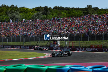 2023-07-23 - 63 RUSSELL George (gbr), Mercedes AMG F1 Team W14, action during the 2023 Formula 1 Qatar Airways Hungarian Grand Prix, 11th round of the 2023 Formula One World Championship from July 21 to 23, 2023 on the Hungaroring, in Mogyorod, Hungary - F1 - HUNGARIAN GRAND PRIX 2023 - RACE - FORMULA 1 - MOTORS