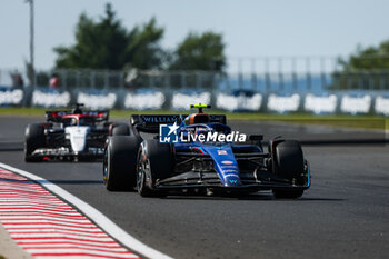 2023-07-23 - 02 SARGEANT Logan (usa), Williams Racing FW45, action during the 2023 Formula 1 Qatar Airways Hungarian Grand Prix, 11th round of the 2023 Formula One World Championship from July 21 to 23, 2023 on the Hungaroring, in Mogyorod, Hungary - F1 - HUNGARIAN GRAND PRIX 2023 - RACE - FORMULA 1 - MOTORS