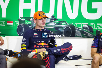 2023-07-23 - VERSTAPPEN Max (ned), Red Bull Racing RB19, portrait during the 2023 Formula 1 Qatar Airways Hungarian Grand Prix, 11th round of the 2023 Formula One World Championship from July 21 to 23, 2023 on the Hungaroring, in Mogyorod, Hungary - F1 - HUNGARIAN GRAND PRIX 2023 - RACE - FORMULA 1 - MOTORS