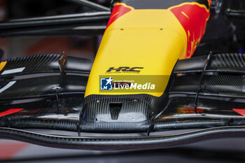 2023-07-27 - Red Bull Racing Honda RB18, mechanical detail, front wing, aileron, during the Formula 1 Rolex Belgian Grand Prix 2022, 14th round of the 2022 FIA Formula One World Championship from August 26 to 28, 2022 on the Circuit de Spa-Francorchamps, in Francorchamps, Belgium - F1 - BELGIAN GRAND PRIX 2022 - FORMULA 1 - MOTORS
