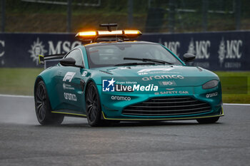 2023-07-27 - FIA Aston Martin Vantage Safety Car during the Formula 1 Rolex Belgian Grand Prix 2022, 14th round of the 2022 FIA Formula One World Championship from August 26 to 28, 2022 on the Circuit de Spa-Francorchamps, in Francorchamps, Belgium - F1 - BELGIAN GRAND PRIX 2022 - FORMULA 1 - MOTORS