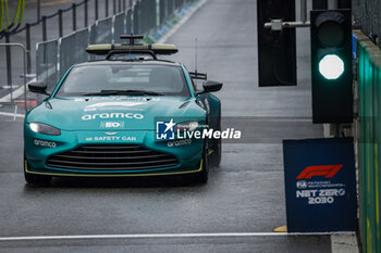 2023-07-27 - FIA Aston Martin Vantage Safety Car during the Formula 1 Rolex Belgian Grand Prix 2022, 14th round of the 2022 FIA Formula One World Championship from August 26 to 28, 2022 on the Circuit de Spa-Francorchamps, in Francorchamps, Belgium - F1 - BELGIAN GRAND PRIX 2022 - FORMULA 1 - MOTORS