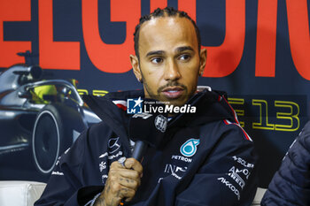2023-07-27 - HAMILTON Lewis (gbr), Mercedes AMG F1 Team W13, portrait, press conference during the Formula 1 Rolex Belgian Grand Prix 2022, 14th round of the 2022 FIA Formula One World Championship from August 26 to 28, 2022 on the Circuit de Spa-Francorchamps, in Francorchamps, Belgium - F1 - BELGIAN GRAND PRIX 2022 - FORMULA 1 - MOTORS