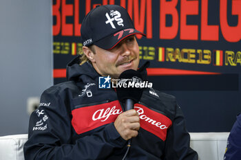2023-07-27 - BOTTAS Valtteri (fin), Alfa Romeo F1 Team ORLEN C42, portrait, press conference during the Formula 1 Rolex Belgian Grand Prix 2022, 14th round of the 2022 FIA Formula One World Championship from August 26 to 28, 2022 on the Circuit de Spa-Francorchamps, in Francorchamps, Belgium - F1 - BELGIAN GRAND PRIX 2022 - FORMULA 1 - MOTORS