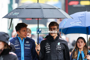 2023-07-27 - ALBON Alexander (tha), Williams Racing FW45, RUSSELL George (gbr), Mercedes AMG F1 Team W14, portrait during the 2023 Formula 1 MSC Cruises Belgian Grand Prix, 12th round of the 2023 Formula One World Championship from July 28 to 30, 2023 on the Circuit de Spa-Francorchamps, in Stavelot, Belgium - F1 - BELGIAN GRAND PRIX 2023 - FORMULA 1 - MOTORS