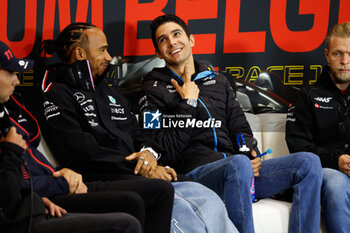 2023-07-27 - HAMILTON Lewis (gbr), Mercedes AMG F1 Team W14, OCON Esteban (fra), Alpine F1 Team A523, portrait during the 2023 Formula 1 MSC Cruises Belgian Grand Prix, 12th round of the 2023 Formula One World Championship from July 28 to 30, 2023 on the Circuit de Spa-Francorchamps, in Stavelot, Belgium - F1 - BELGIAN GRAND PRIX 2023 - FORMULA 1 - MOTORS