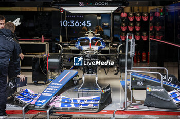 2023-07-27 - Alpine F1 Team A523, mechanical detail during the 2023 Formula 1 MSC Cruises Belgian Grand Prix, 12th round of the 2023 Formula One World Championship from July 28 to 30, 2023 on the Circuit de Spa-Francorchamps, in Stavelot, Belgium - F1 - BELGIAN GRAND PRIX 2023 - FORMULA 1 - MOTORS