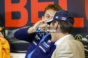 2023-07-27 - ALBON Alexander (tha), Williams Racing FW45, and CLARKSON Tom, press conference during the 2023 Formula 1 MSC Cruises Belgian Grand Prix, 12th round of the 2023 Formula One World Championship from July 28 to 30, 2023 on the Circuit de Spa-Francorchamps, in Stavelot, Belgium - F1 - BELGIAN GRAND PRIX 2023 - FORMULA 1 - MOTORS