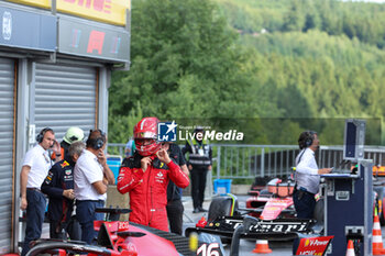 2023-07-28 - Charles Leclerc (MON) Ferrari SF-23 after Second Place in Qualify session - 2023 FORMULA 1 MSC CRUISES BELGIAN GRAND PRIX, FORMULA ONE WORLD CHAMPIONSHIP - QUALIFYING - FORMULA 1 - MOTORS