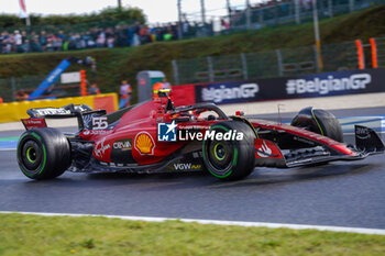 2023-07-28 - Carlos Sainz (SPA) Ferrari SF-23 - 2023 FORMULA 1 MSC CRUISES BELGIAN GRAND PRIX, FORMULA ONE WORLD CHAMPIONSHIP - PRACTICE 1 - FORMULA 1 - MOTORS