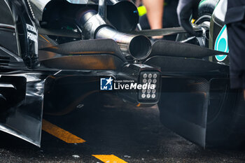 2023-07-28 - Mercedes AMG F1 Team W14, mechanical detail of the beam wing and rear wing during the 2023 Formula 1 MSC Cruises Belgian Grand Prix, 12th round of the 2023 Formula One World Championship from July 28 to 30, 2023 on the Circuit de Spa-Francorchamps, in Stavelot, Belgium - F1 - BELGIAN GRAND PRIX 2023 - FORMULA 1 - MOTORS