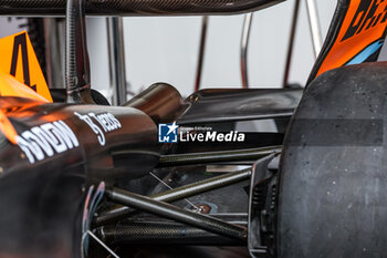 2023-07-28 - McLaren F1 Team MCL60, mechanical detail of the rear and beam wing during the 2023 Formula 1 MSC Cruises Belgian Grand Prix, 12th round of the 2023 Formula One World Championship from July 28 to 30, 2023 on the Circuit de Spa-Francorchamps, in Stavelot, Belgium - F1 - BELGIAN GRAND PRIX 2023 - FORMULA 1 - MOTORS