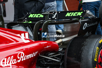 2023-07-28 - Alfa Romeo F1 Team Stake C43, mechanical detail of the rear wing during the 2023 Formula 1 MSC Cruises Belgian Grand Prix, 12th round of the 2023 Formula One World Championship from July 28 to 30, 2023 on the Circuit de Spa-Francorchamps, in Stavelot, Belgium - F1 - BELGIAN GRAND PRIX 2023 - FORMULA 1 - MOTORS