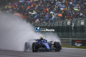 2023-07-28 - 02 SARGEANT Logan (usa), Williams Racing FW45, action rain, pluie, during the 2023 Formula 1 MSC Cruises Belgian Grand Prix, 12th round of the 2023 Formula One World Championship from July 28 to 30, 2023 on the Circuit de Spa-Francorchamps, in Stavelot, Belgium - F1 - BELGIAN GRAND PRIX 2023 - FORMULA 1 - MOTORS
