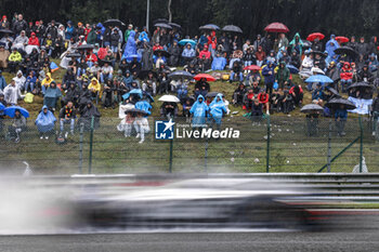 2023-07-28 - Scuderia AlphaTauri AT04, ambiance, crowd, foule, fans, fan, spectators, rain, pluie, during the 2023 Formula 1 MSC Cruises Belgian Grand Prix, 12th round of the 2023 Formula One World Championship from July 28 to 30, 2023 on the Circuit de Spa-Francorchamps, in Stavelot, Belgium - F1 - BELGIAN GRAND PRIX 2023 - FORMULA 1 - MOTORS